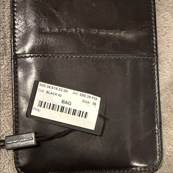 Sarah Pacini Black Leather Neck Pouch NWT - Picture 4 of 5